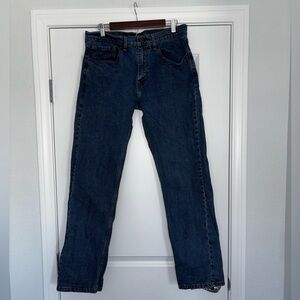 Classic Levi's 505 Regular Straight Fit Jeans 34x34 Stonewashed